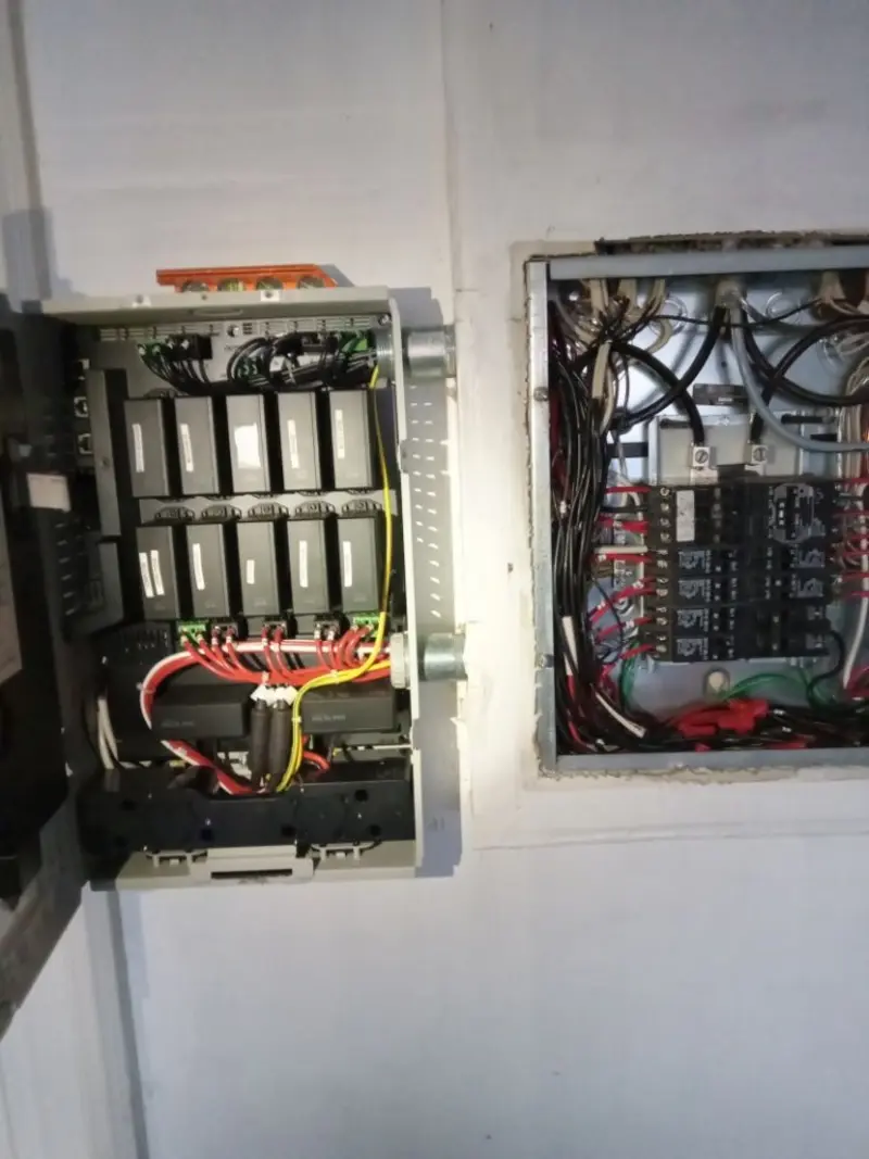 Electrical panel upgrade completed for Security Camera Wiring in Westborough